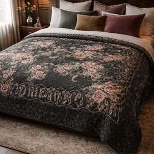 JOHNNY WAS CAMINO SERRA LAUREL CANYON COZY BLANKET - H15424-O Reversible